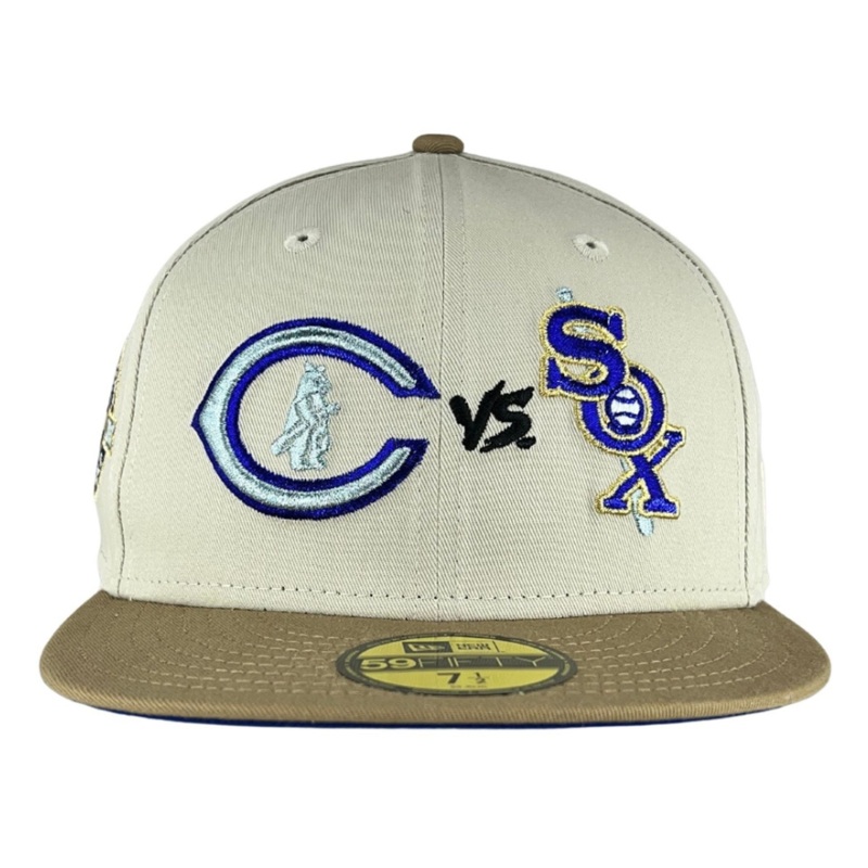 New Era Chicago White Sox vs. Chicago Cubs Stone/Tan 59FIFTY Fitted Hat