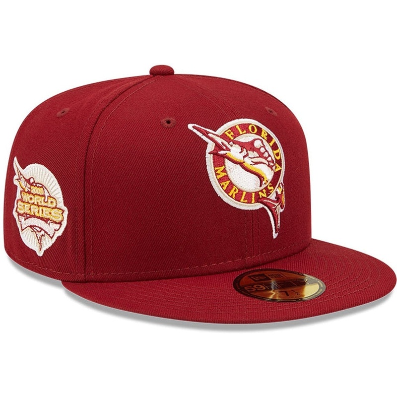 New Era x Lids HD  Florida Marlins Cardinal Sunshine 2022 59FIFTY Fitted Cap