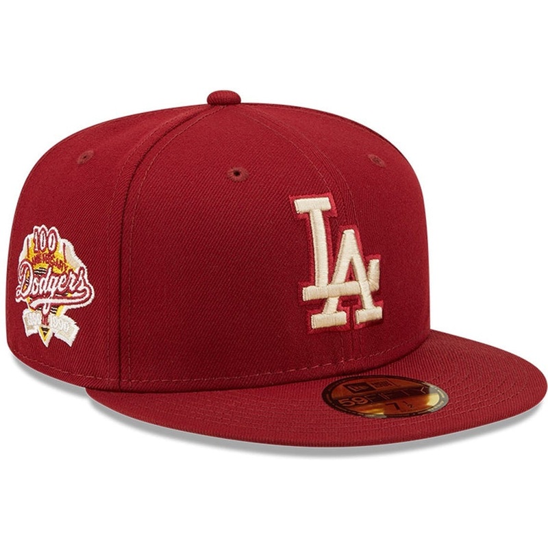 New Era x Lids HD  Los Angeles Dodgers Cardinal Sunshine 2022 59FIFTY Fitted Cap