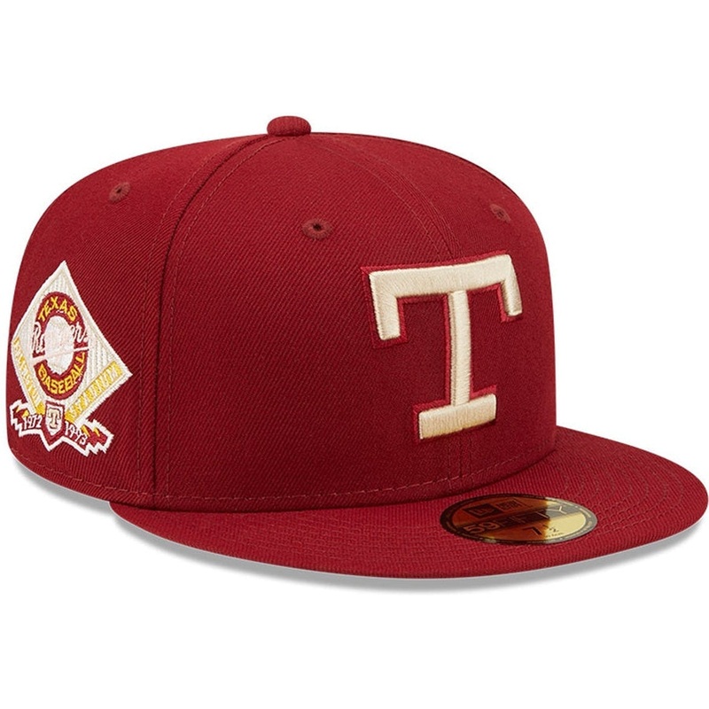 New Era x Lids HD  Texas Rangers Cardinal Sunshine 2022 59FIFTY Fitted Cap