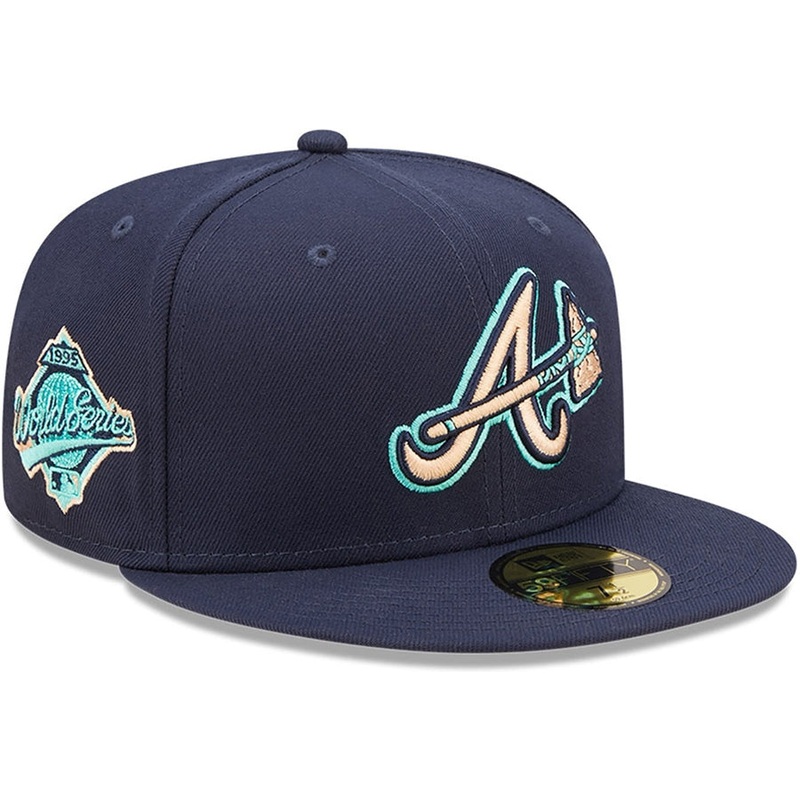 New Era x Lids HD  Atlanta Braves Oceanside Peach 2022 59FIFTY Fitted Cap