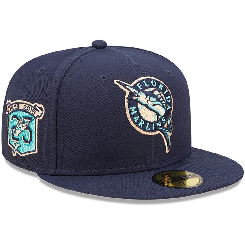 New Era x Lids HD  Florida Marlins Oceanside Peach 2022 59FIFTY Fitted Cap