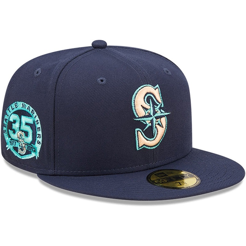 New Era x Lids HD  Seattle Mariners Oceanside Peach 2022 59FIFTY Fitted Cap