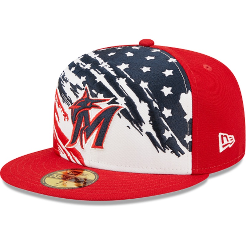 New Era  Miami Marlins Independence Day 2022 59FIFTY Fitted Hat