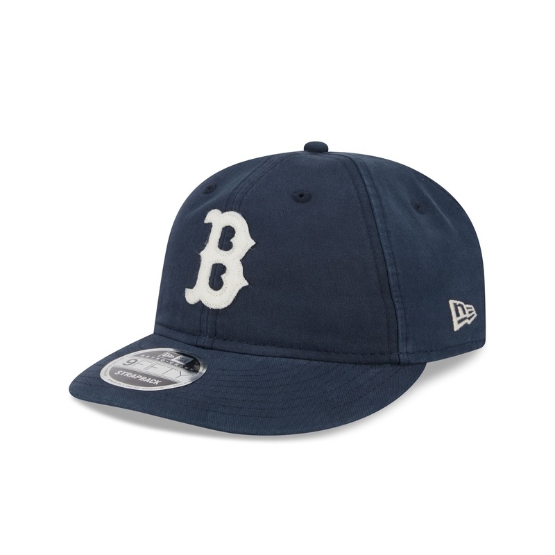 Boston Red Sox Canvas Felt Retro Crown 9FIFTY Adjustable Hat