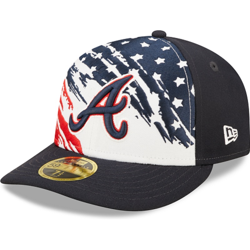 New Era  Atlanta Braves Independence Day 2022 Low Profile 59FIFTY Fitted Hat