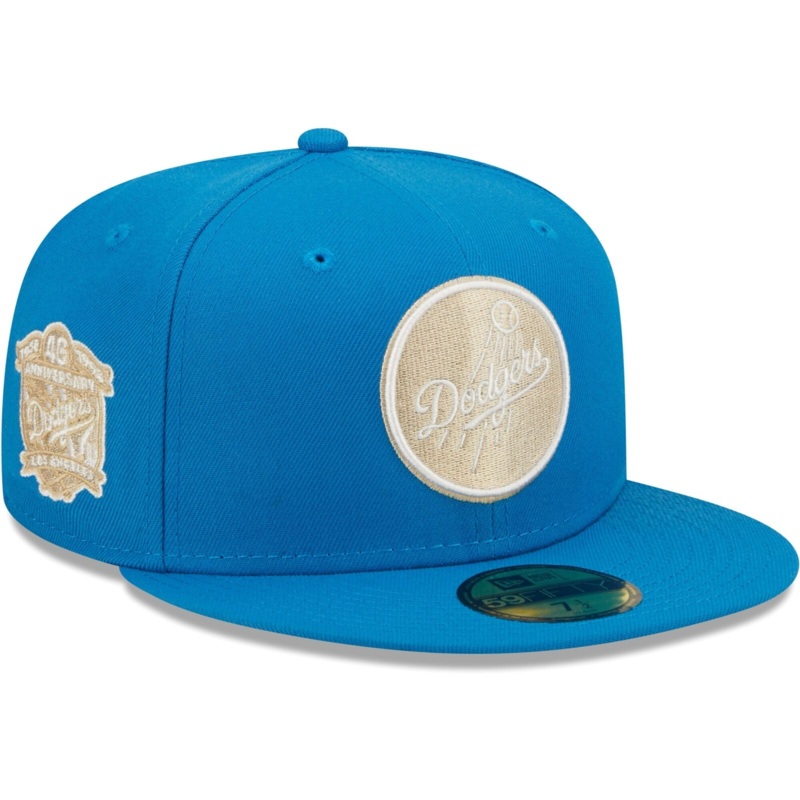 New Era Blue Stone Los Angeles Dodgers 40th Anniversary Undervisor 59FIFTY Fitted Hat