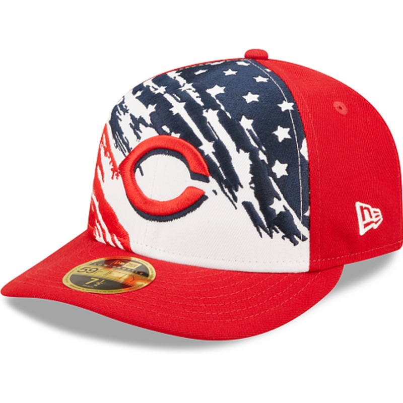 New Era  Cincinnati Reds Independence Day 2022 Low Profile 59FIFTY Fitted Hat