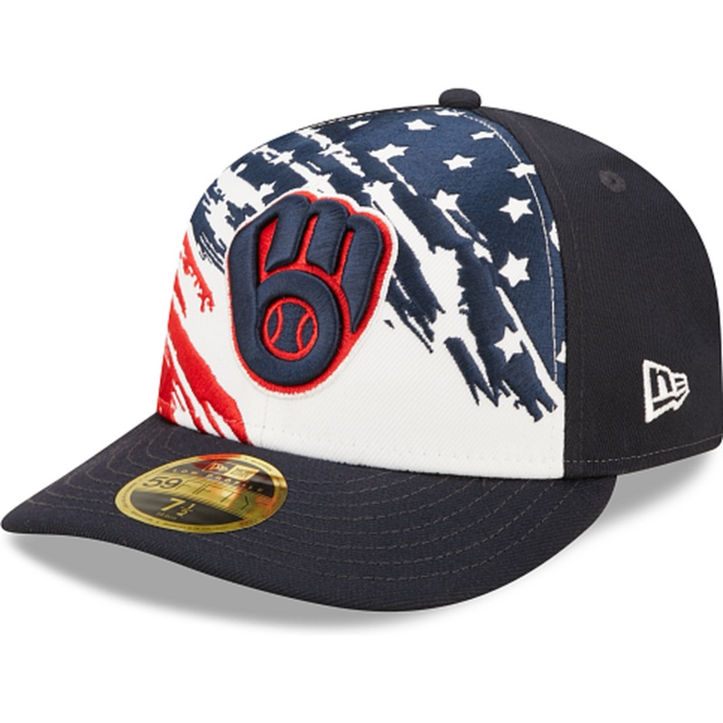 New Era  Milwaukee Brewers Independence Day 2022 Low Profile 59FIFTY Fitted Hat