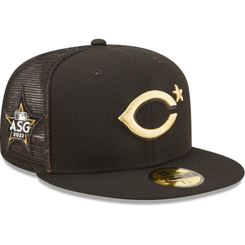 New Era  Cincinnati Reds 2022 All-Star Game Black/Gold 59FIFTY Fitted Hat