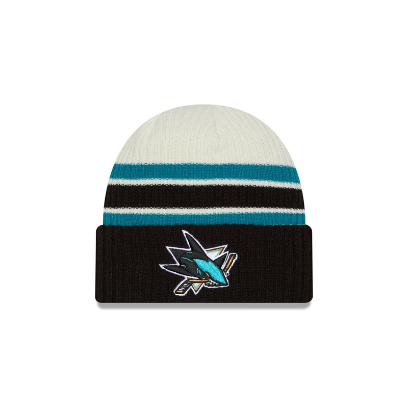 San Jose Sharks Vintage Ribbed Beanie