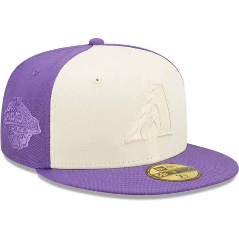 New Era Arizona Diamondbacks Mens Purple Tonal 2 Tone 59FIFTY Fitted Hat