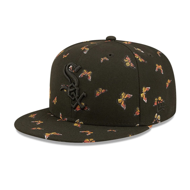 New Era Chicago White Sox Black Flutter 59FIFTY Fitted Hat