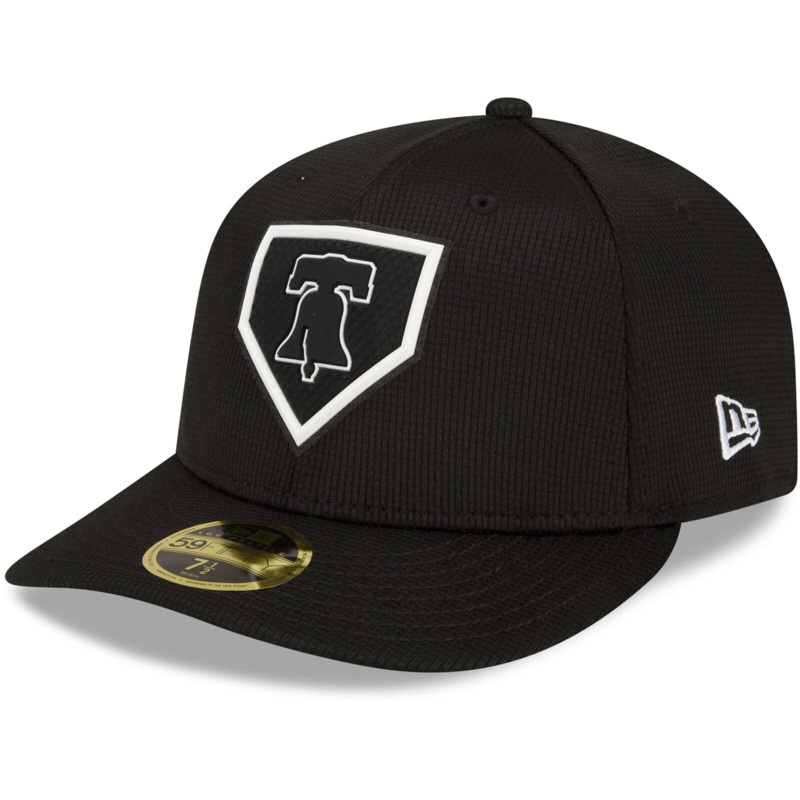 New Era Black Philadelphia Phillies 2022 Clubhouse Low Profile 59FIFTY Fitted Hat