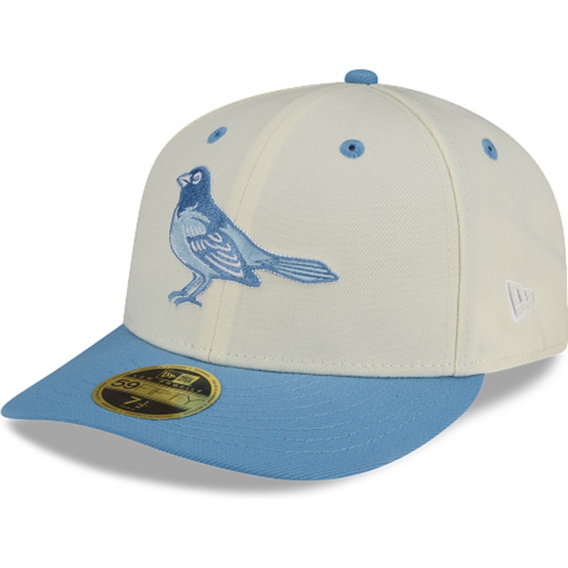 New Era Baltimore Orioles Chrome Sky Low Profile 2022 59FIFTY Fitted Hat