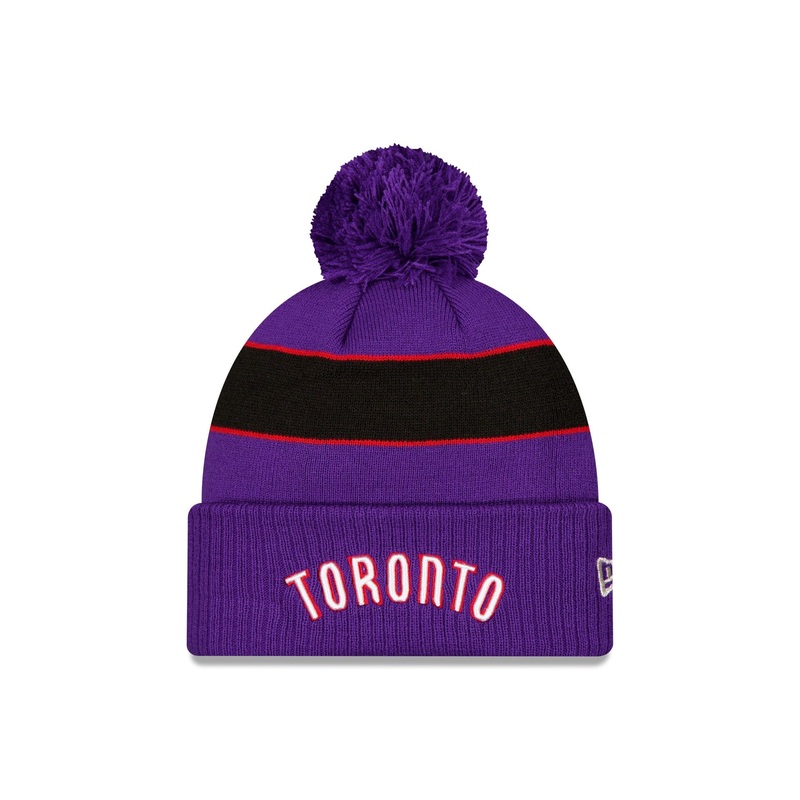 Toronto Raptors Classic Edition Pom Knit Hat