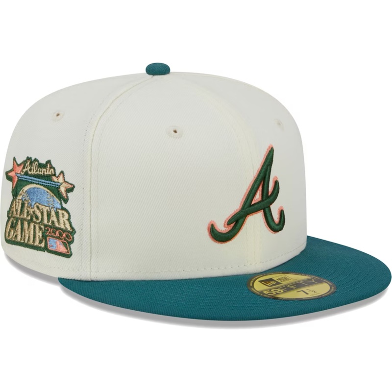 New Era Atlanta Braves Chrome Evergreen 2023 59FIFTY Fitted Hat