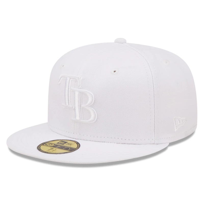 New Era  Tampa Bay Rays All White 59FIFTY Fitted Hat
