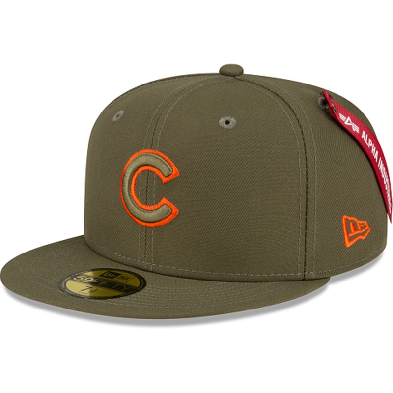 New Era Alpha Industries X Chicago Cubs Green 59FIFTY Fitted Hat