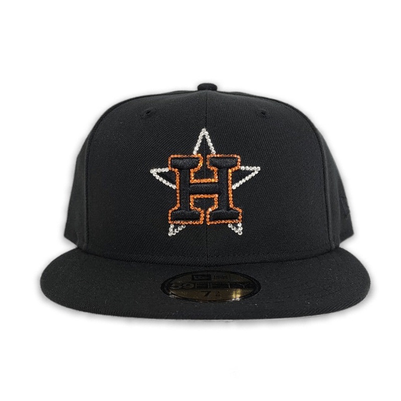 New Era  Swarovski Crystal Black Houston Astros 59FIFTY Fitted Hat