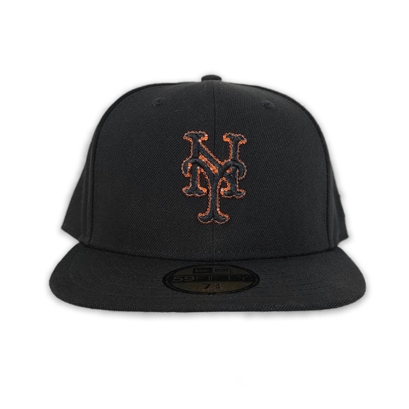 New Era  Swarovski Crystal Black New York Mets 59FIFTY Fitted Hat
