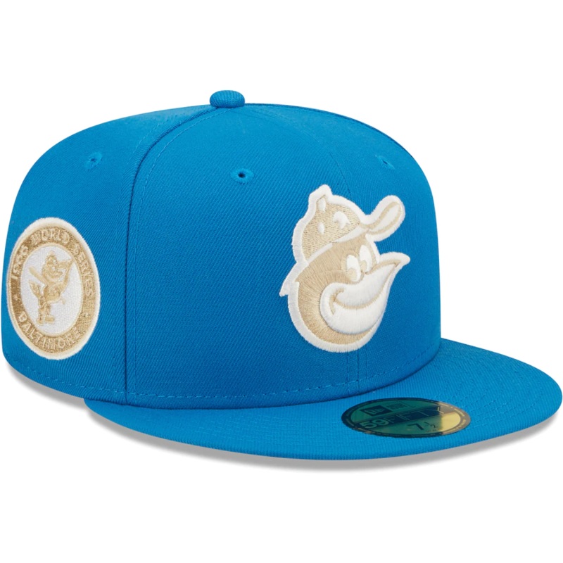 New Era Baltimore Orioles Blue Stone 1966 World Series Undervisor 59FIFTY Fitted Hat