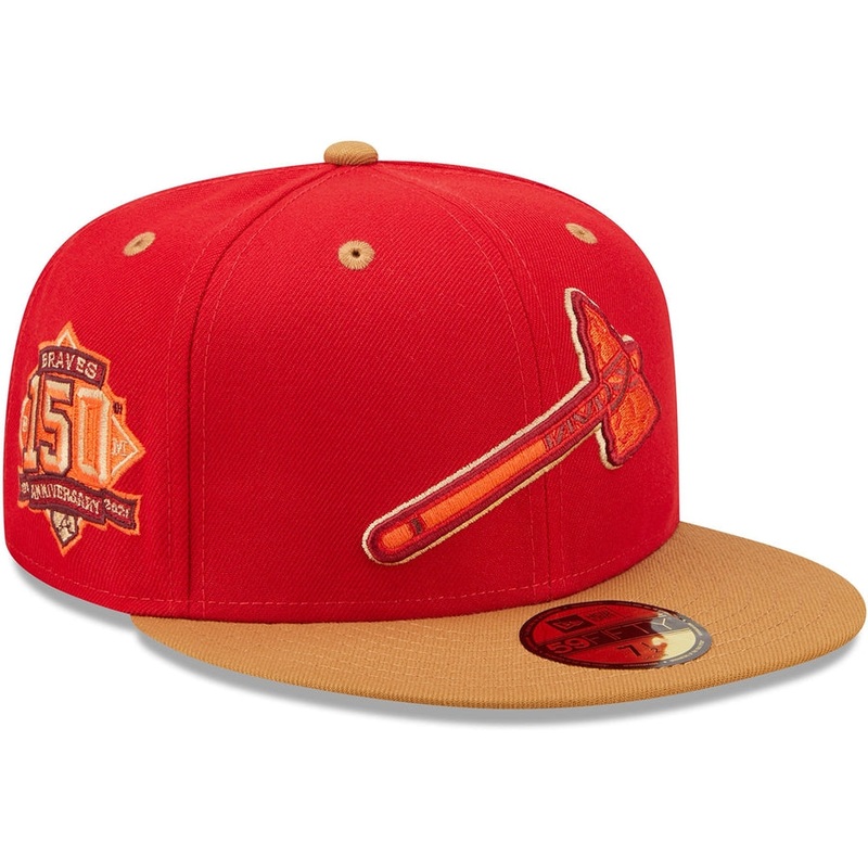 New Era x Lids HD  Atlanta Braves Red Rock 2022 59FIFTY Fitted Cap