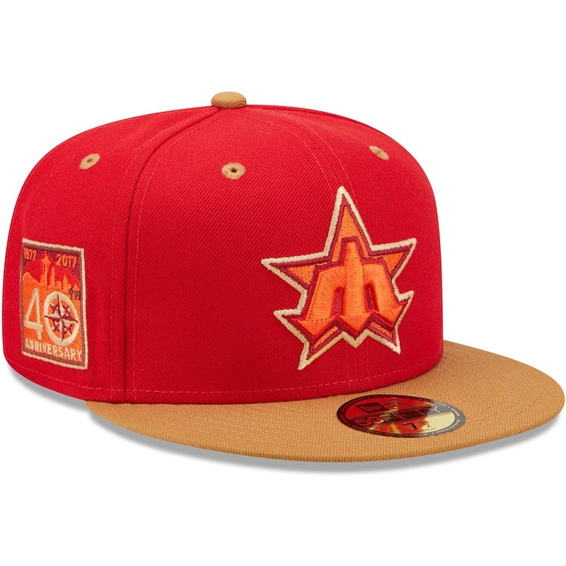 New Era x Lids HD  Seattle Mariners Red Rock 2022 59FIFTY Fitted Cap