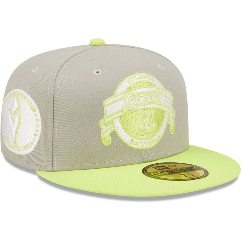 New Era Atlanta Braves Gray/Green 1972 MLB All-Star Game Cyber 59FIFTY Fitted Hat