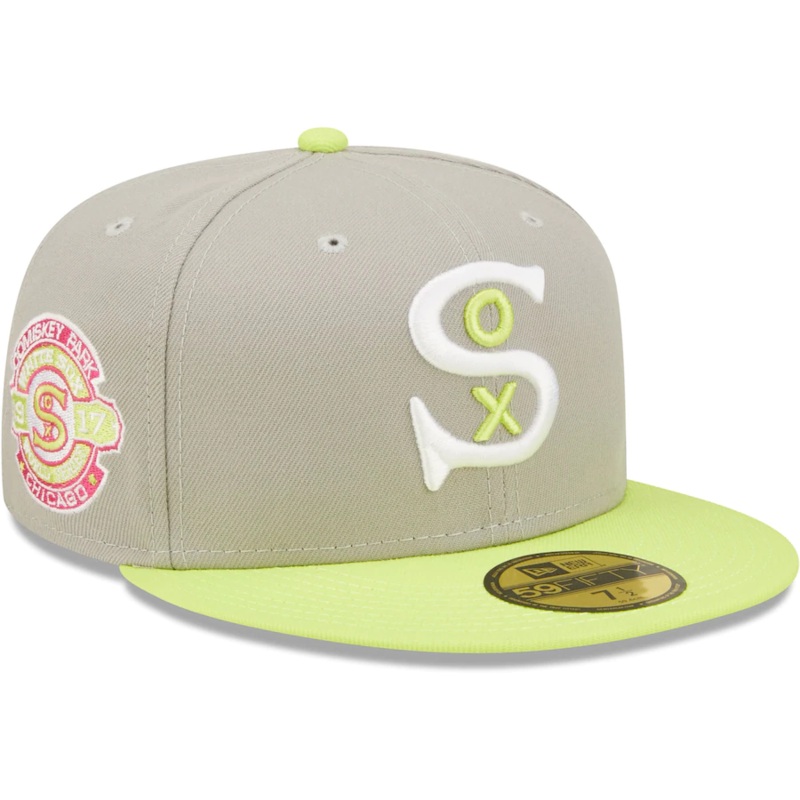 New Era Chicago White Sox Gray/Green 1917 World Series Cyber 59FIFTY Fitted Hat