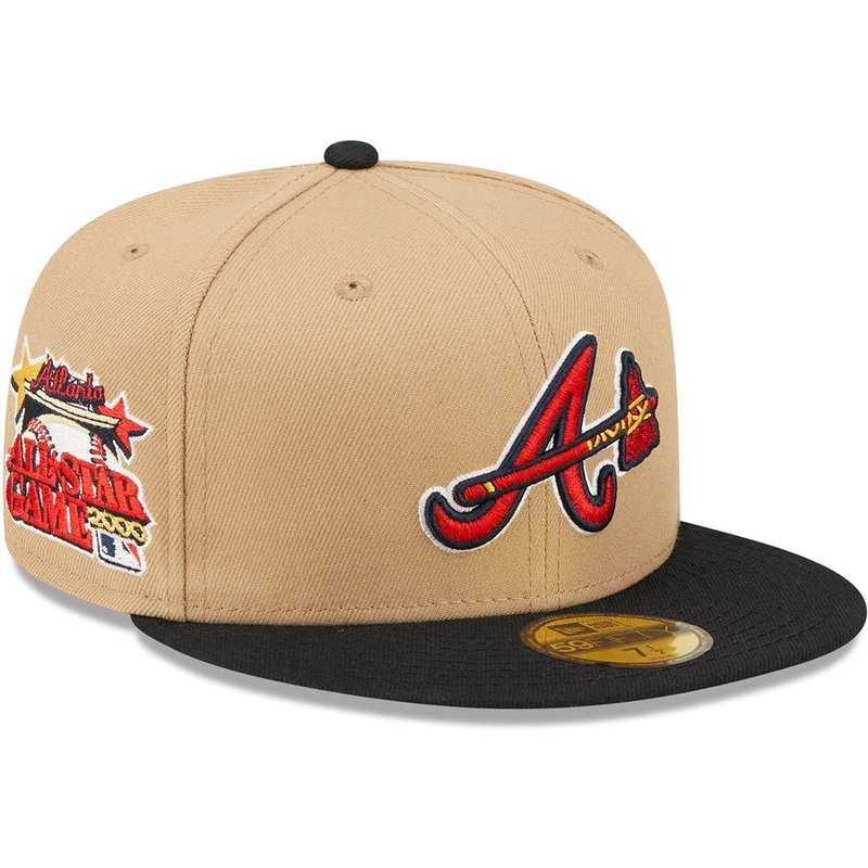 New Era x Lids HD  Atlanta Braves Classic Camel 2022 59FIFTY Fitted Cap
