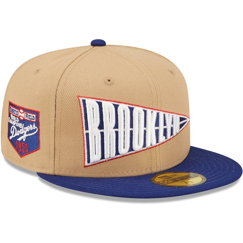 New Era x Lids HD  Brooklyn Dodgers Classic Camel 2022 59FIFTY Fitted Cap