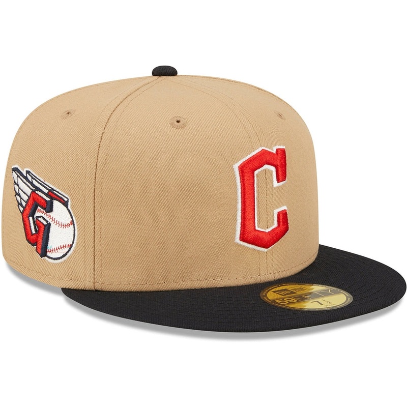 New Era x Lids HD  Cleveland Guardians Classic Camel 2022 59FIFTY Fitted Cap