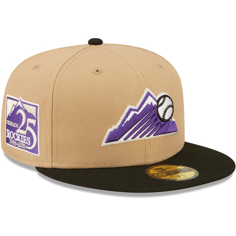 New Era x Lids HD  Colorado Rockies Classic Camel 2022 59FIFTY Fitted Cap