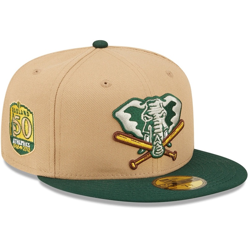 New Era x Lids HD  Oakland Athletics Classic Camel 2022 59FIFTY Fitted Cap