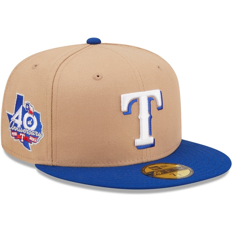 New Era x Lids HD  Texas Rangers Classic Camel 2022 59FIFTY Fitted Cap