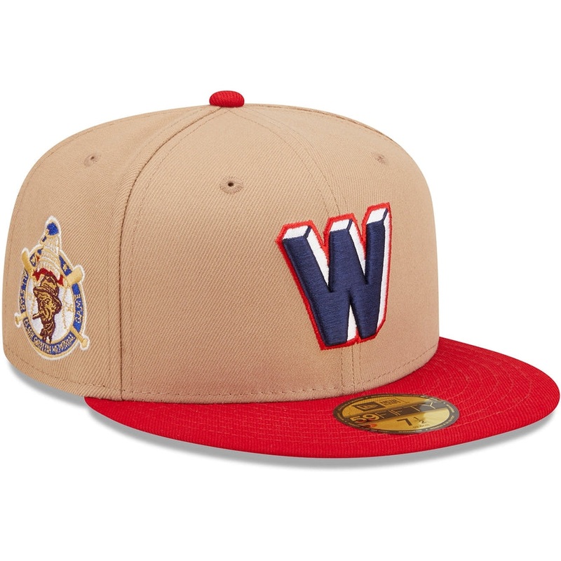 New Era x Lids HD  Washington Senators Classic Camel 2022 59FIFTY Fitted Cap