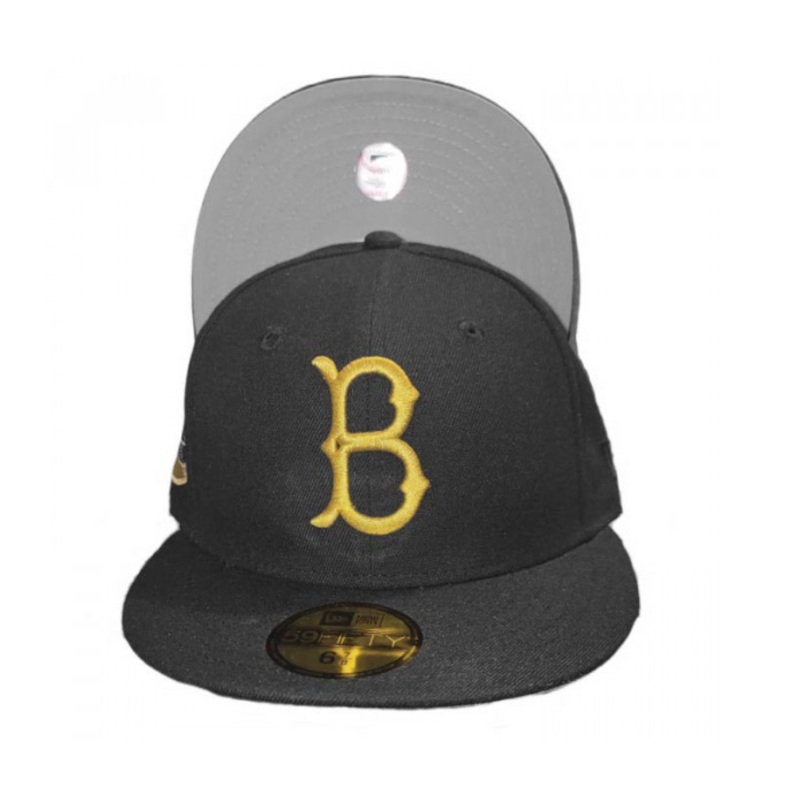 New Era Brooklyn Dodgers “Five Mic Pack” Black Team Patch 59FIFTY Fitted Hat