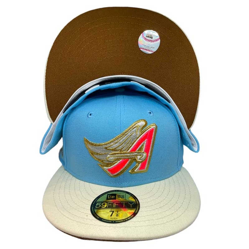 New Era Anaheim Angels Vice Blue “Gretchen Recess” 50th Anniversary 59FIFTY Fitted Hat