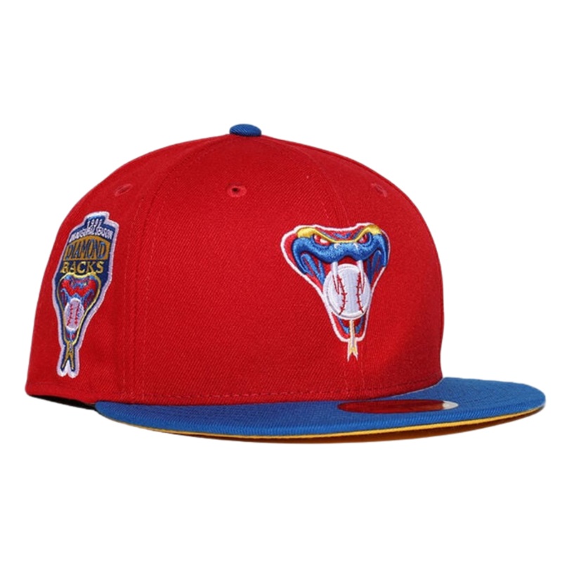 New Era Arizona Diamondbacks Sunflower Seeds Red/Blue 59FIFTY Fitted Hat