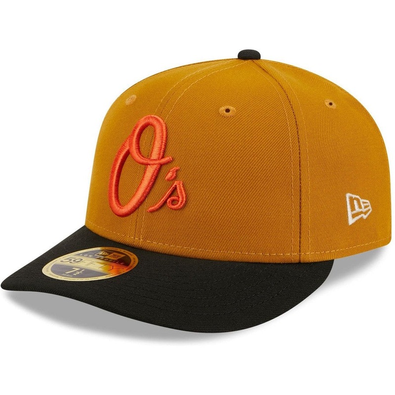 New Era Baltimore Orioles Vintage Gold Low Profile 2023 59FIFTY Fitted Hat