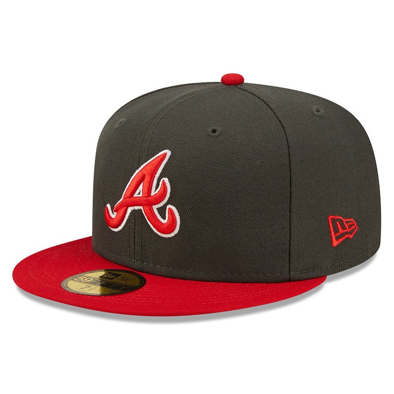 New Era Atlanta Braves Two-Tone Steel 59FIFTY Fitted Hat