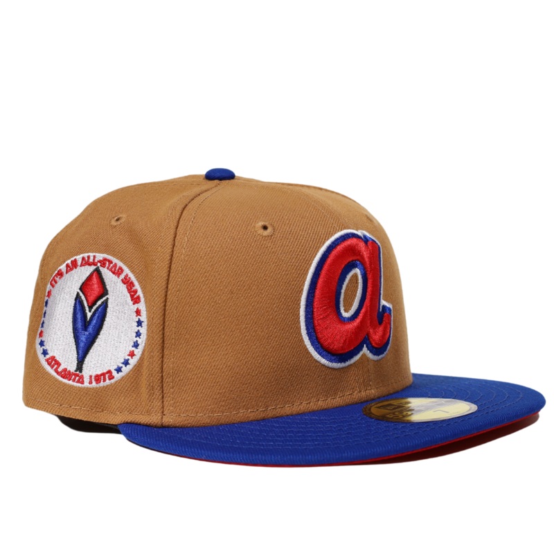 New Era Atlanta Braves Light Brown/Blue 1972 All-Star Game 59FIFTY Fitted Hat