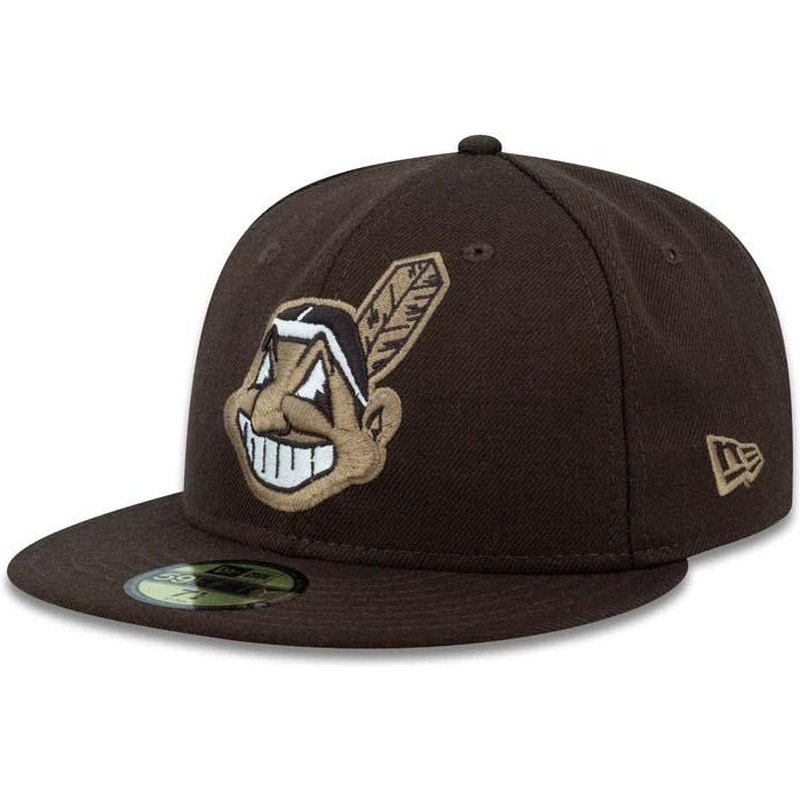 New Era Cleveland Indians Brown Chief Wahoo 59FIFTY Fitted Hat
