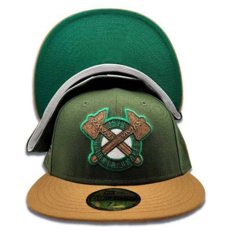 New Era Atlanta Braves Tomahawk “Shades of Fall” 150th Anniversary Patch 59FIFTY Fitted Hat