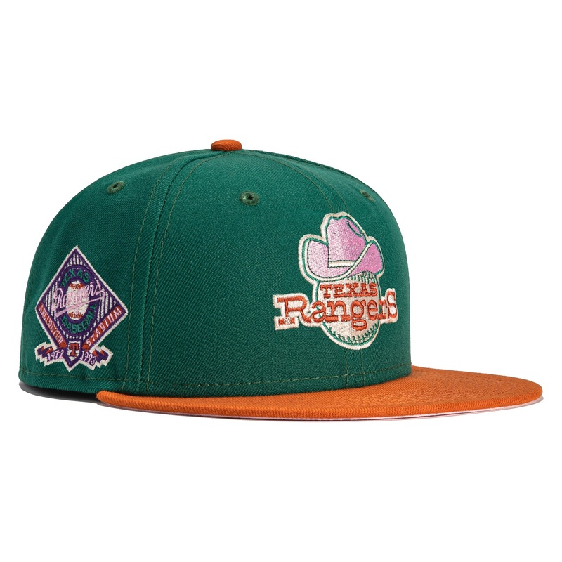 New Era Cactus Fruit Texas Rangers Arlington Stadium 59FIFTY Fitted Hat