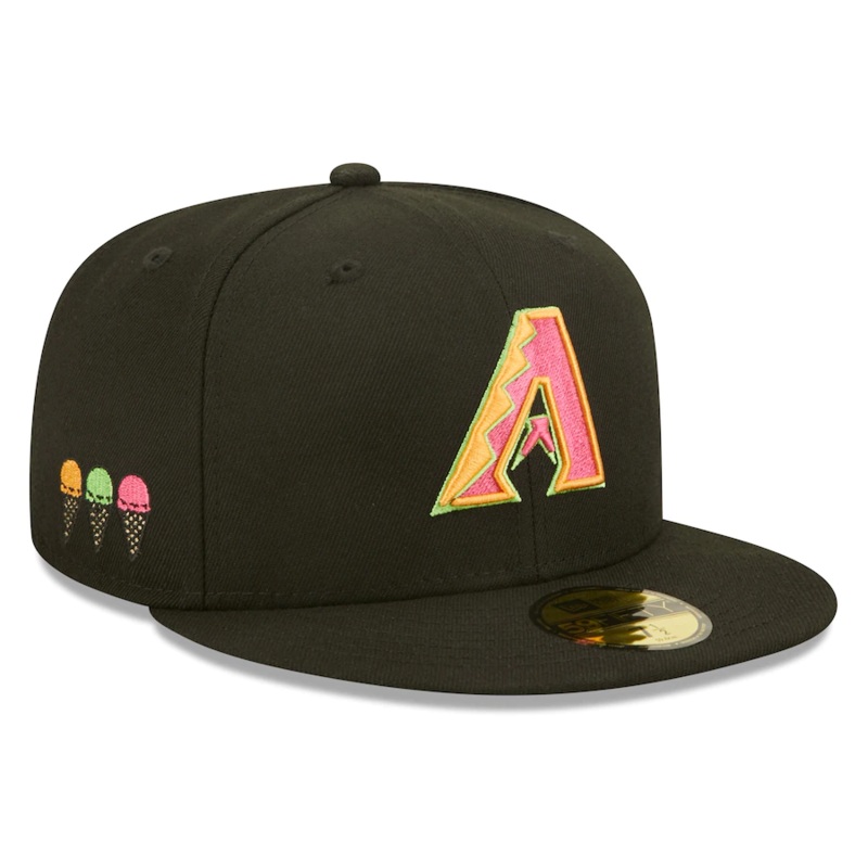 New Era Arizona Diamondbacks Black Summer Sherbet 59FIFTY Fitted Hat