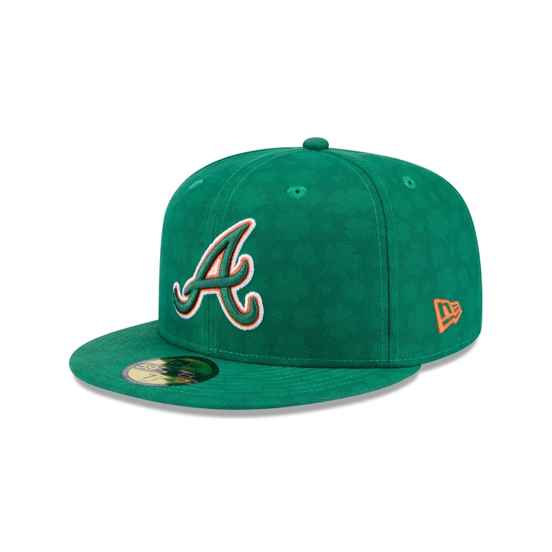 Atlanta Braves St. Patrick’s Day 2025 59FIFTY Fitted Hat