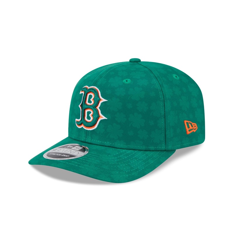 Boston Red Sox St. Patrick’s Day 2025 9SEVENTY Stretch-Snap Hat