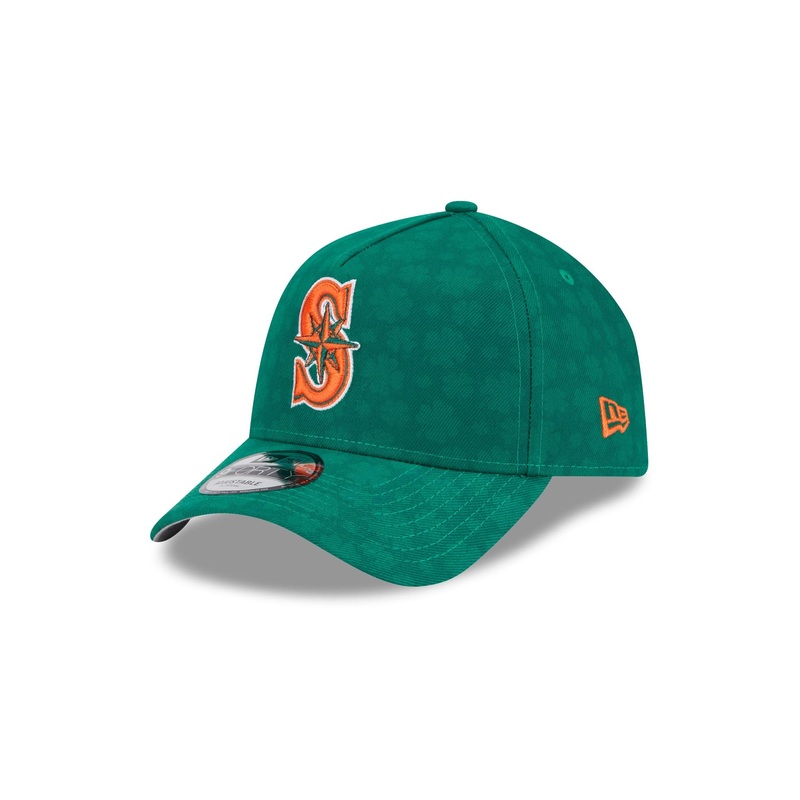Seattle Mariners St. Patrick’s Day 2025 9FORTY A-Frame Snapback Hat